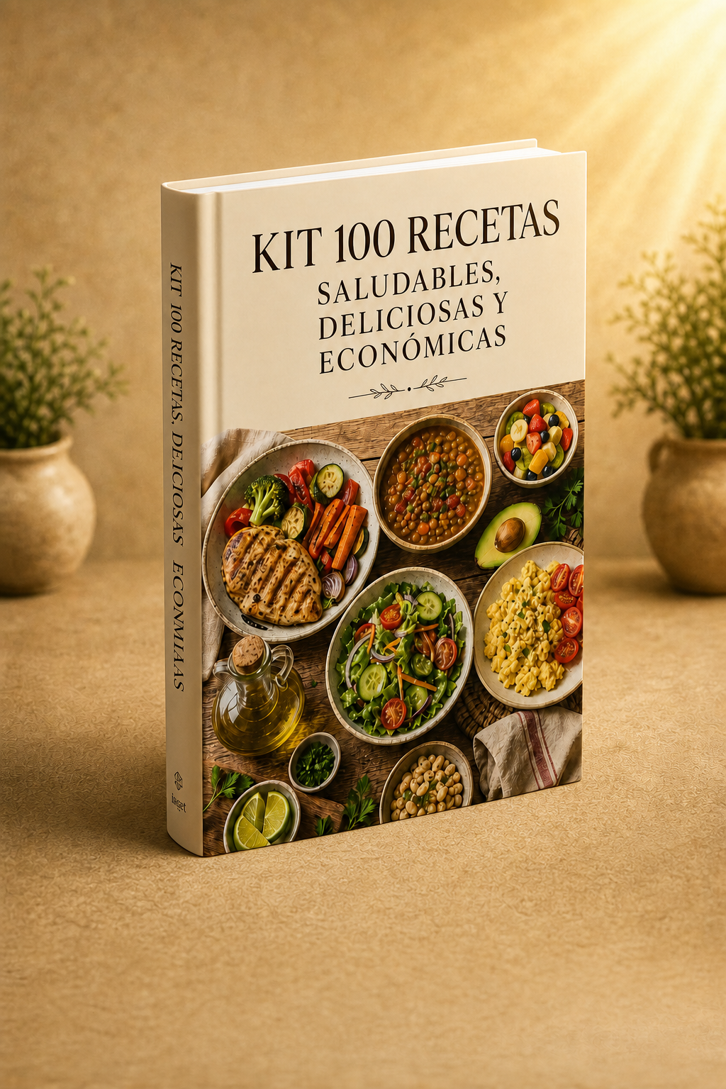 Kit 100 Recetas Saludables, Deliciosas y Económicas