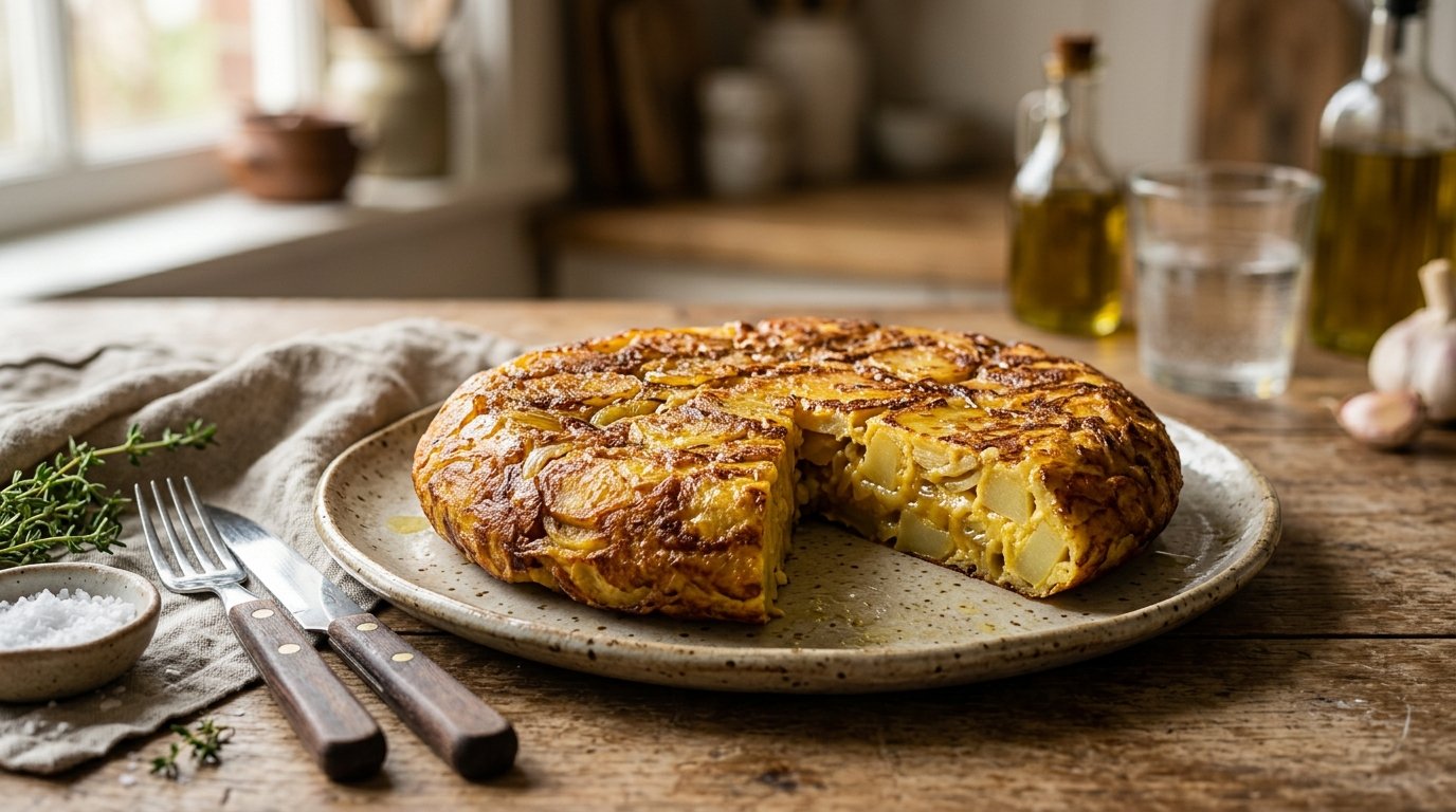 Tortilla de papa al sartén