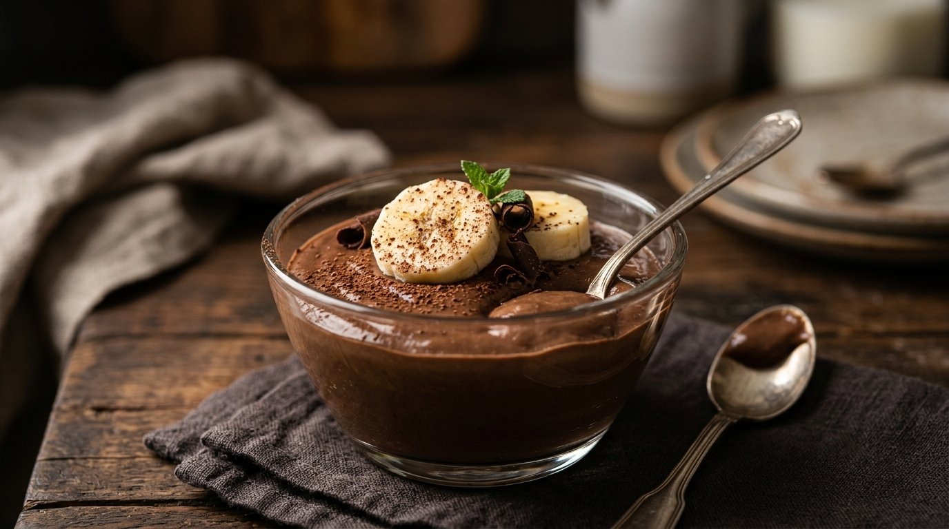 Crema de banana y cacao